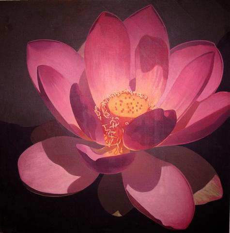 Peinture : Fleur de Lotus